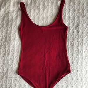 Red bodysuit